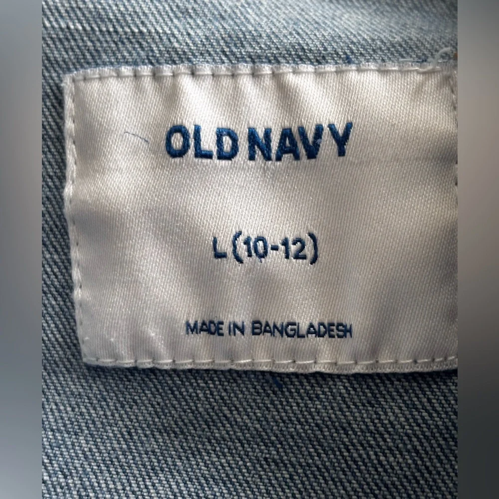 Trendy Old Navy Kid’s Classic Blue Denim Vest | Size 10/12